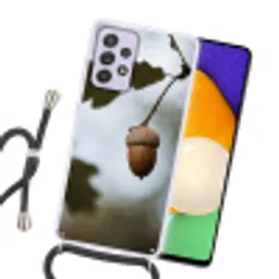 Eikel - Eikenblad - Bos - Herfst - Natuur Hoesje Samsung Galaxy A52 5G met koord klein -sfeer1