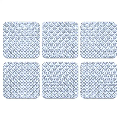 Frans - Citroen - Royaal  - Blauw - Wit onderzetter kurk middel 366 -3d