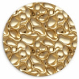 Abstract - Modern - Goud Wandcirkel kunststof plaat 5mm dik klein 188 -3d