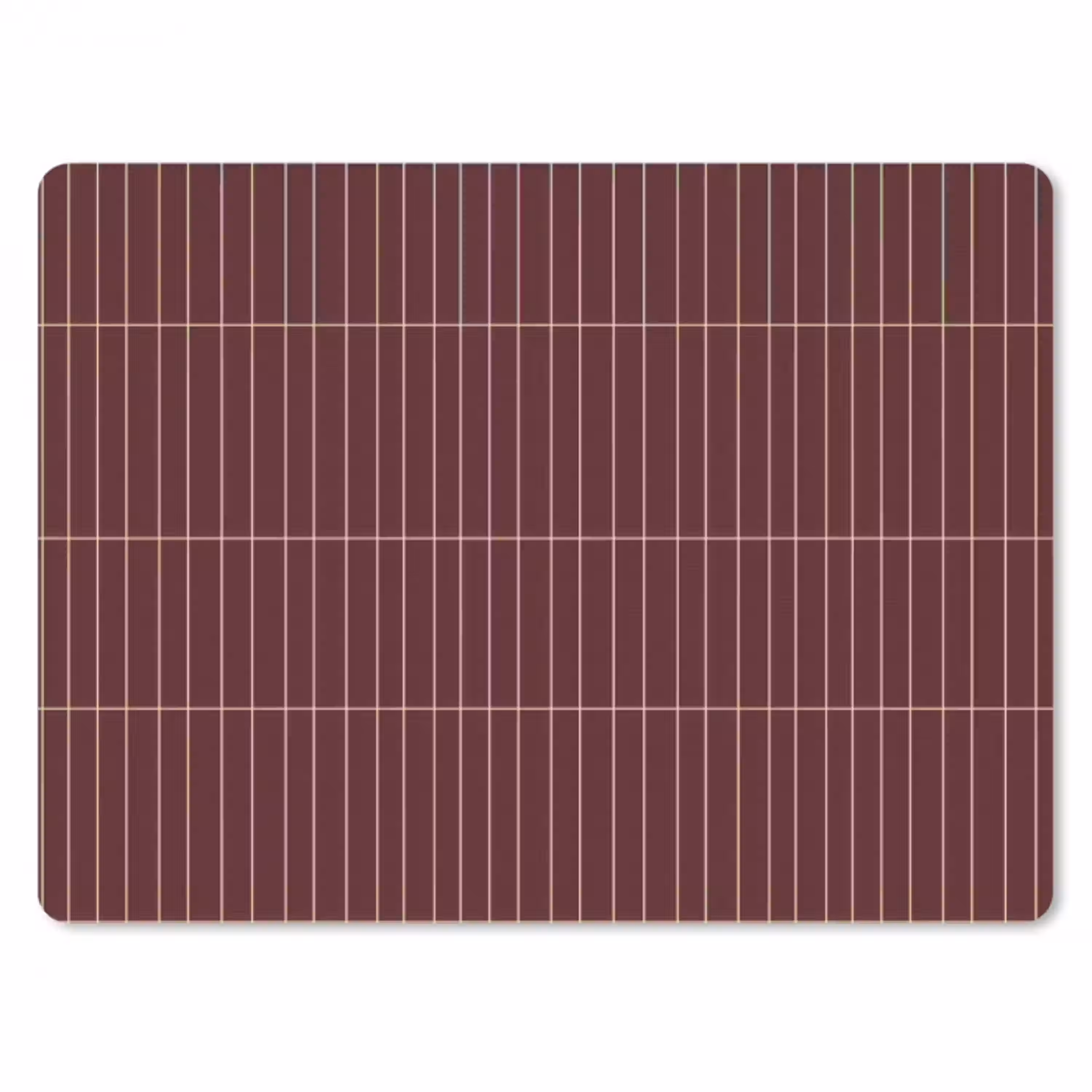 Lijnen - Patroon - Bordeaux muismat rubber klein 262 -3d