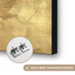Industrieel - Textuur - Goud Textielframe zwart klein 947 -USP_ophangsysteemNL