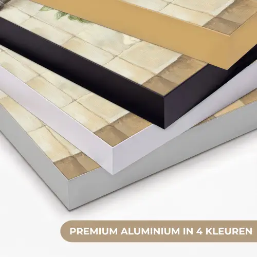 Hout - Keukengerei - Stilleven - Tegels Textielframe zwart klein -USP_kleurenNL