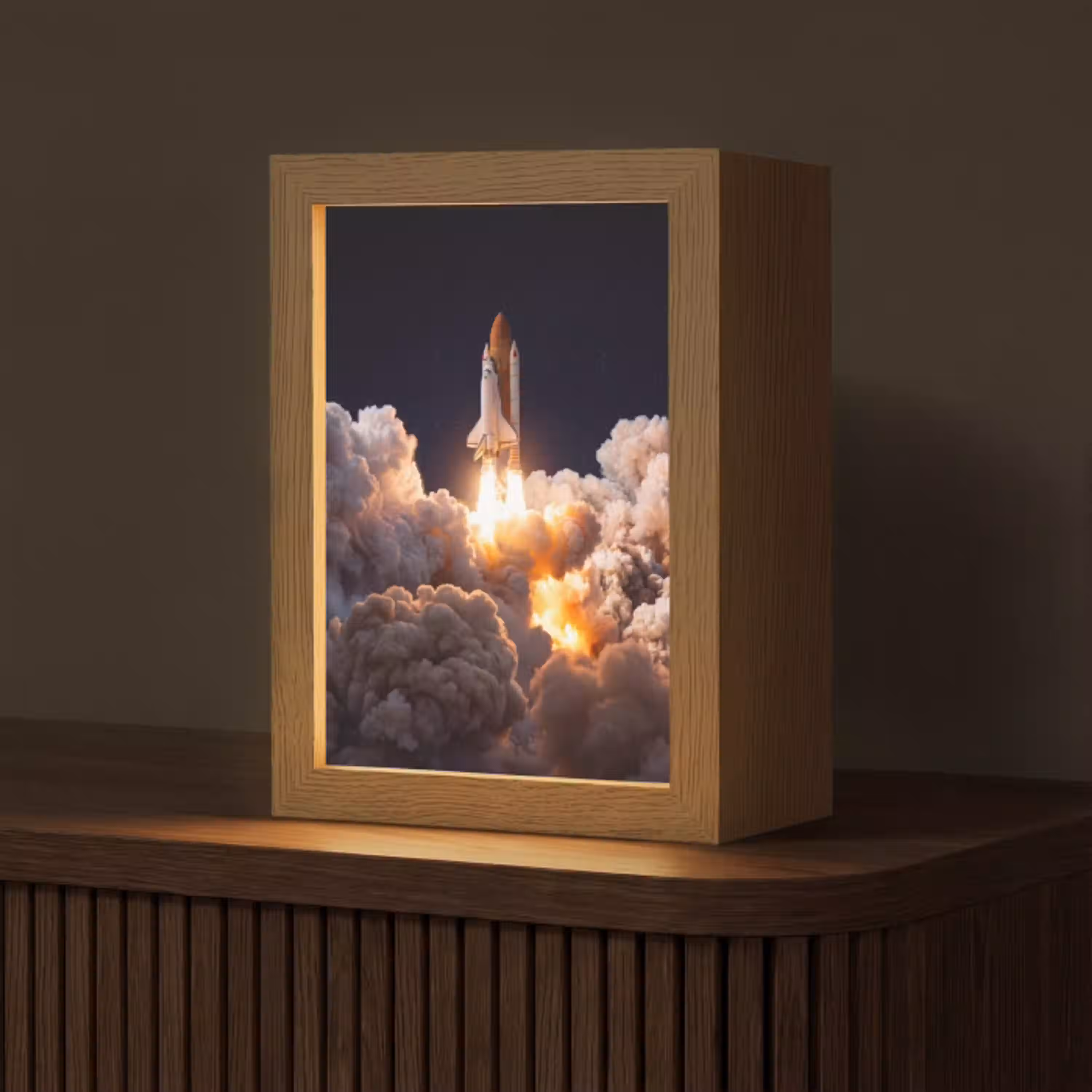 Ruimtevaartuig - Lancering - Sterren Light Box met kabel (Tafellamp) klein -z3d_website