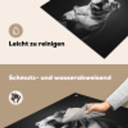 Buldog - Hond - Glas Inductie beschemer met haakjes middel -ky-schoon-de