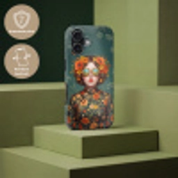 Portret - Vrouw - Kleurrijk - Expressief Toughcase MagSafe Apple iPhone 17 klein -USP_PrintM_NL