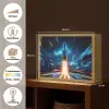 Raket - Ruimte - Blauw - Licht Light Box met batterij (Wandlamp kind) middel -USP_websiteoverzichtNL