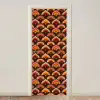 Patroon - Retro - Kleurrijk deurposter klein 289 -3d_beige