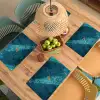 Vrouw - Water - Bikini - Oranje Placemat vinyl groot -zzsfeer5_Kitchenyeah-website