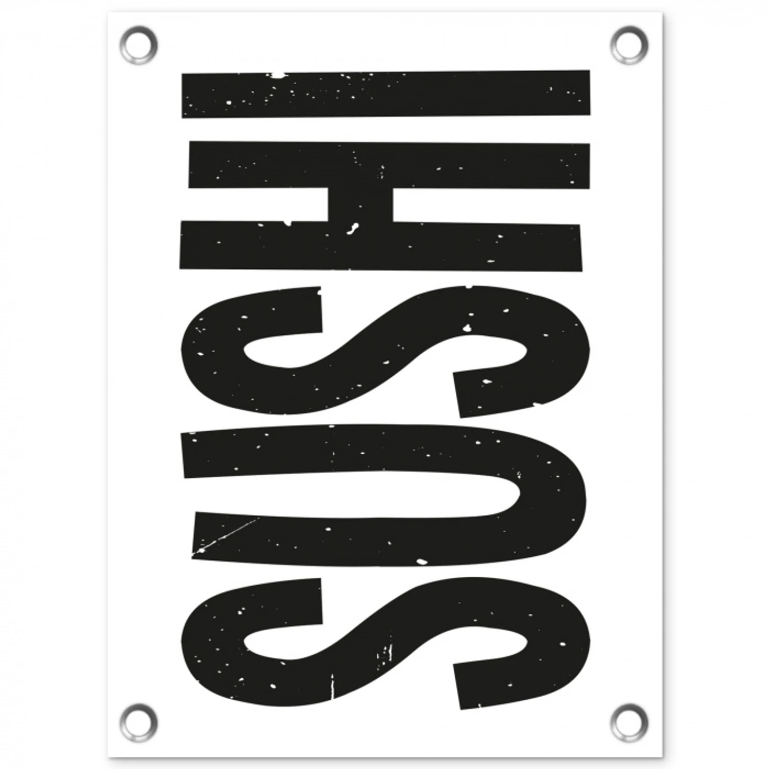 Japandi - Sushi - Zwart - Vintage tuinposter los doek klein -3d