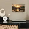 Beer - water - Bos - Ochtendlicht poster papier klein -sfeer1