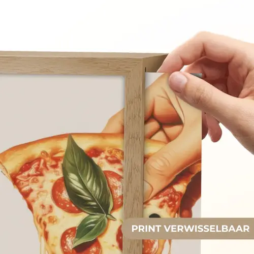 Pizza - Kaas - Pepperoni Light Box met batterij (Wandlamp) middel -USP_websiteprintNL