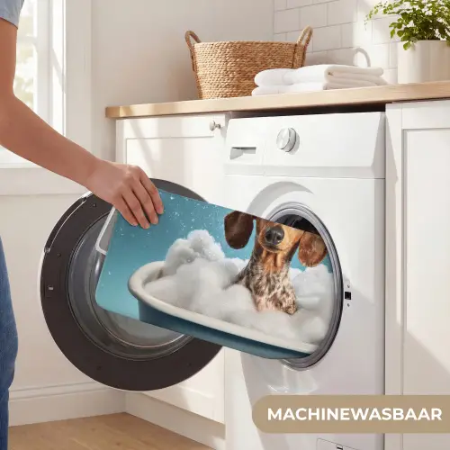 Teckel - Bad - Schuim - Waterdruppels Badmat klein -USP_WasbaarNL