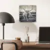 Schotse hooglander - Dieren - Wolken - Koe - Natuur plexiglas 5mm klein -sfeer6
