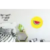 Fruit - Watermeloen - Geel Wandcirkel aluminium klein -kinderkamer