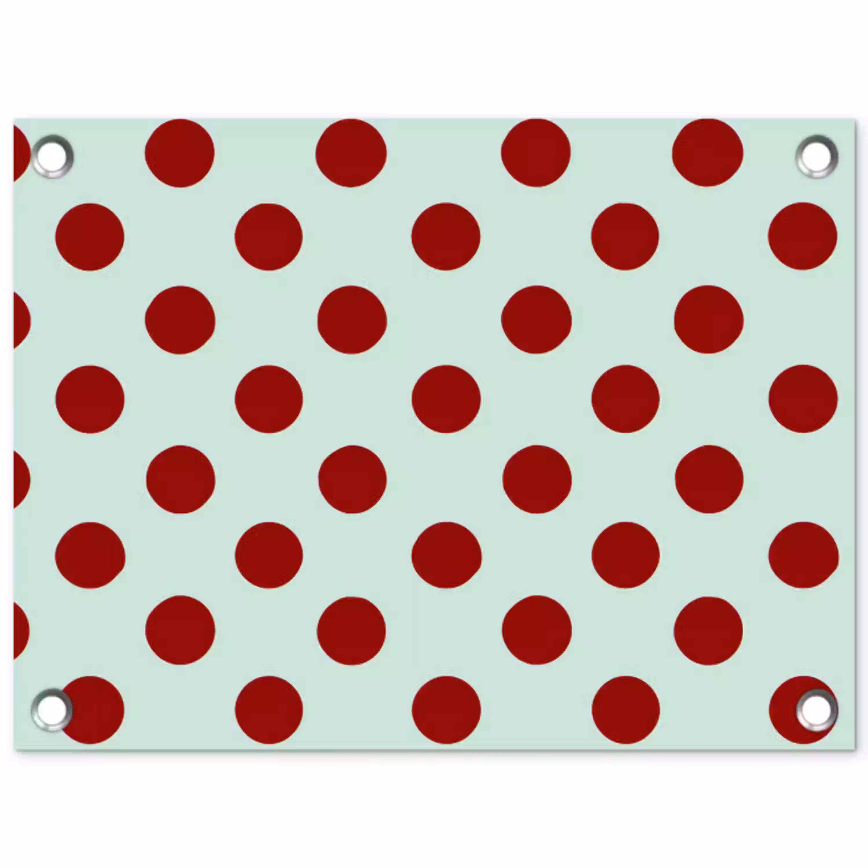 Polka - Dots - Rood tuinposter los doek klein 239 -3d