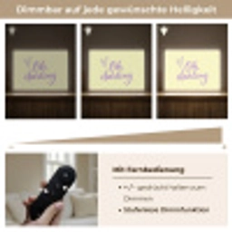 Oh darling - Geel - Hart Light Box met batterij (Wandlamp) middel -USP_dimbaarDE