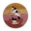 Vogels - Snavel - Abstract Wandcirkel aluminium klein -3d