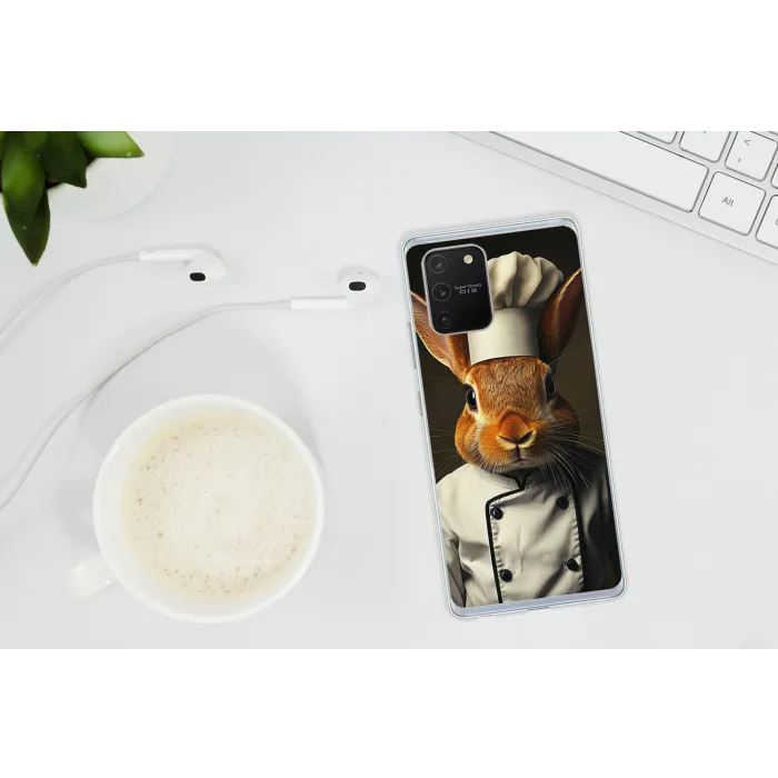 Konijn - Kok - Dier Telefoonhoesje Samsung Galaxy S10 Lite klein -oordopS10Lite