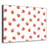 Oranje - Sinaasappel - Bloemetje Textielframe zwart klein 947 -3d