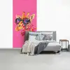 Giraf - Roze - Bril - Sjaal fotobehang vinyl groot -slaapkamer
