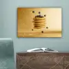 Pannenkoeken - Eten - Honing - Geel canvas 2cm klein -sfeer4