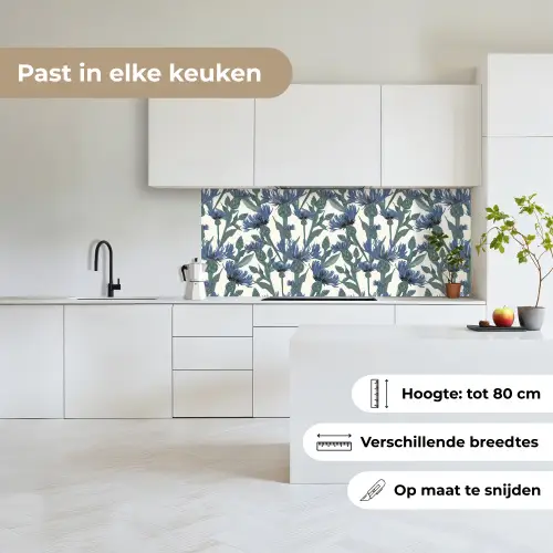 Patronen - Korenbloem - Natuur - Plant keuken achterwand 2 middel 871 -sfeer4_NL