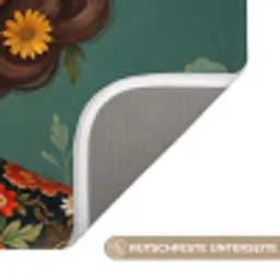 Portret - Vrouw - Kleurrijk - Expressief Badmat klein -USP_AntislipDE