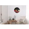 Borrelplank - Stilleven - Vintage Wandcirkel aluminium klein -woonkamer