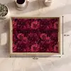 Dahlias - Bloemen - Rood Dienblad Rechthoek middel 911 -USP_Formaat