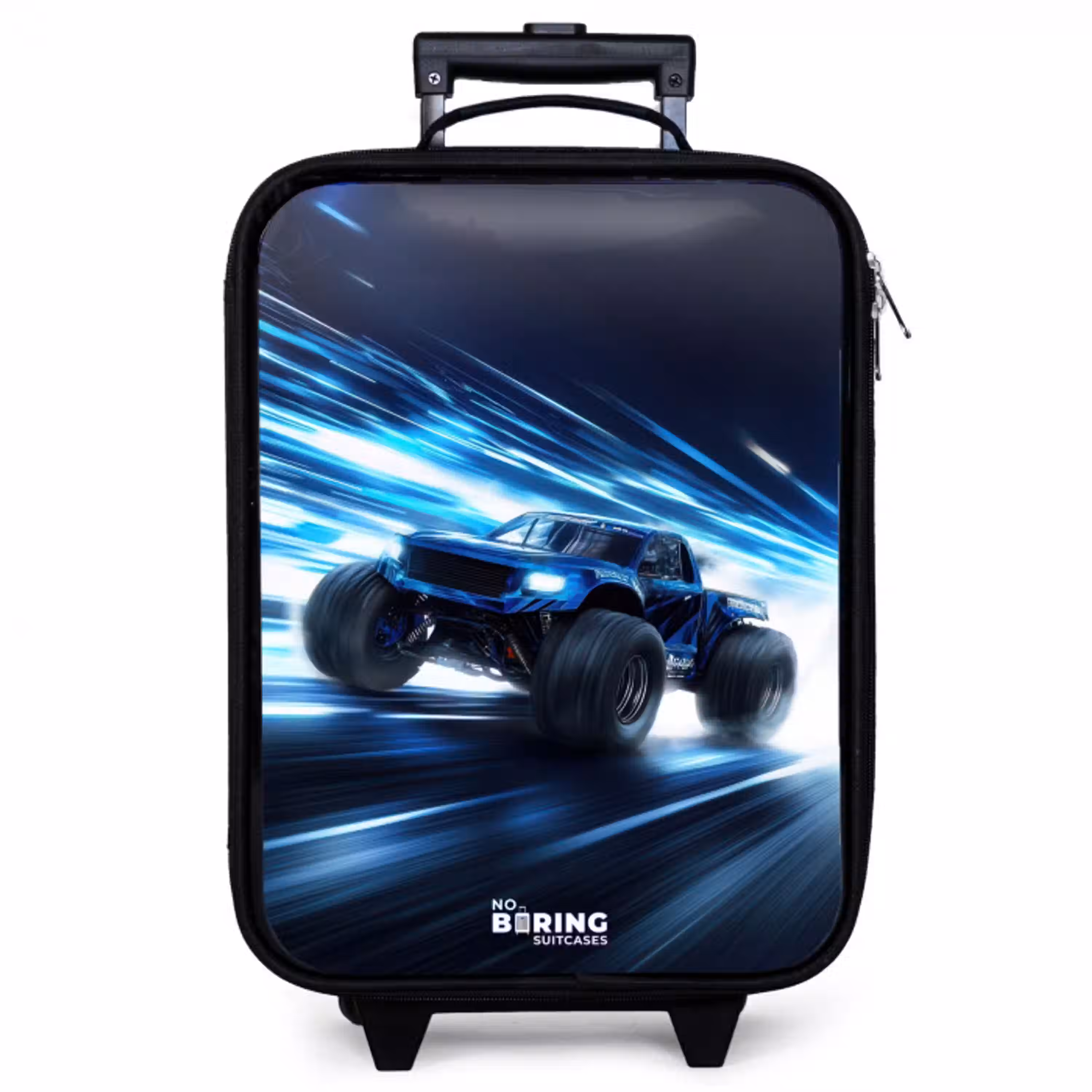 Monstertruck raast door lichtsnelheid Kinderkoffer - Zwart klein -zzz_website3d