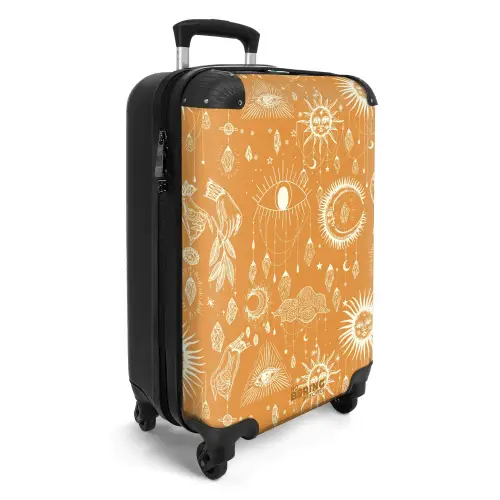 Boho - Oranje hemelpatroon NBS - Handbagage koffer - Unisex middel -productfoto_3d