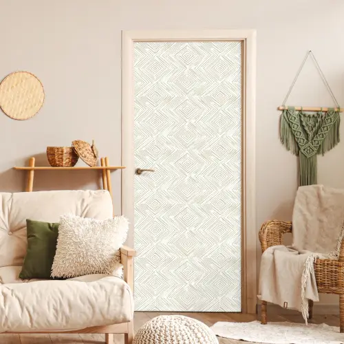 Abstract - Ruiten - Beige deurposter klein 289 -sfeer2