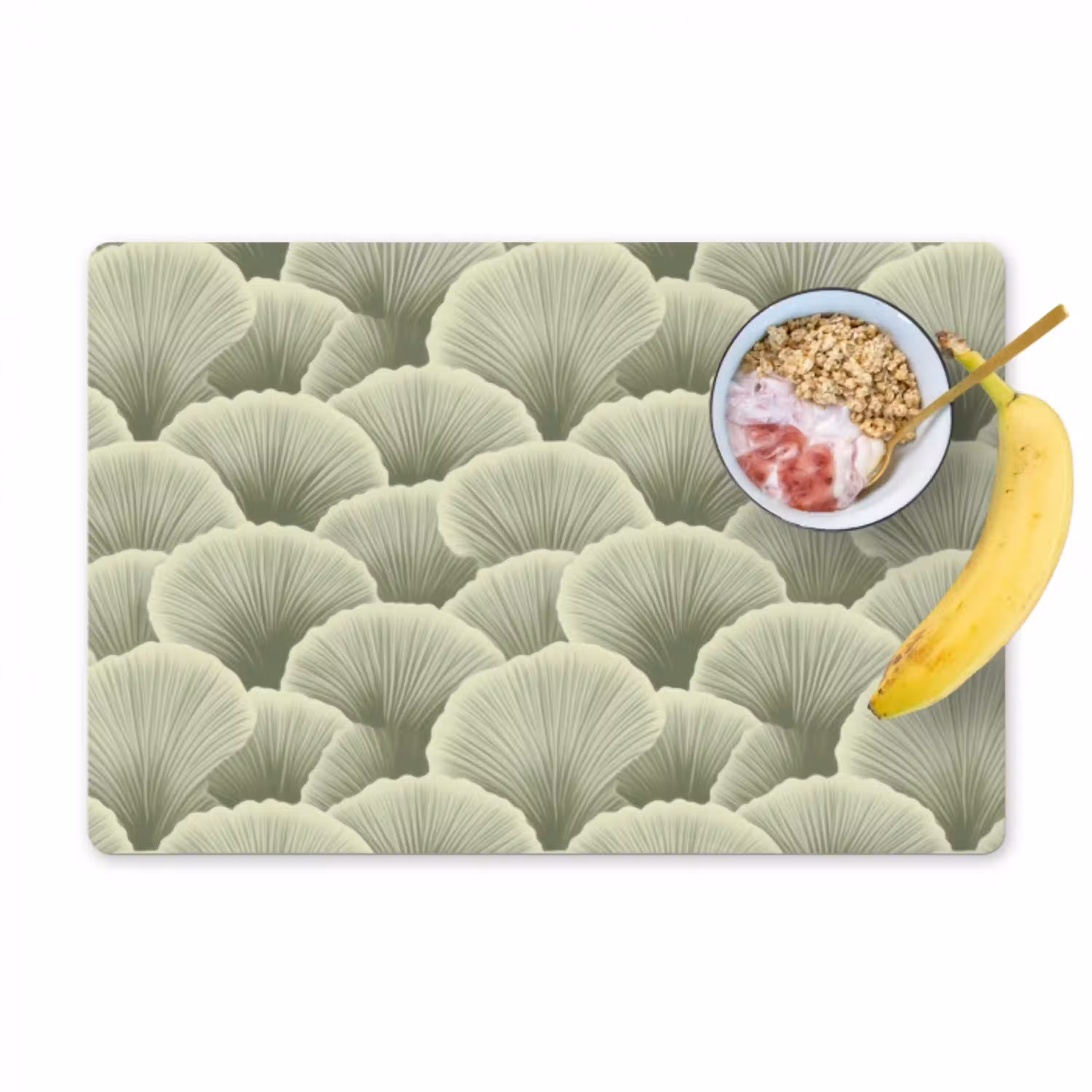 Waaier - Blad - Groen Placemat vinyl groot 368 -zzzproduct_Kitchenyeah-website