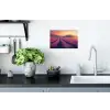 Lavendelveld - Quote - Zonsondergang Muursticker klein -keuken