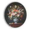Boeket - Roze - Bloemen - Vaas Akoestische PET Vilt - Rond klein -3d