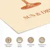 Wijn - Zomer - Quote - Oranje poster papier klein -closeup_NL