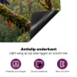 Ara - Jungle - Rood Inductie beschermer vinyl 3mm klein -zzzzzzz-cc-onderkant