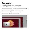 love your damn self - Cirkel - Glitter - Rood Muismat XXL klein -sfeer5