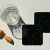 Gaming - Netwerk - Blauw - Punten - Patroon onderzetter kurk middel -sfeer4