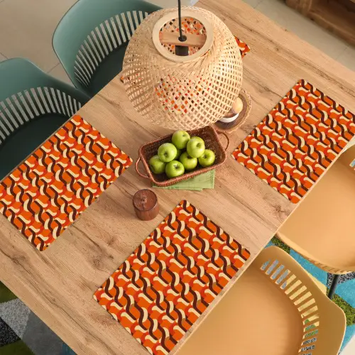 Retro - Modern - Kleurrijk Placemat vinyl groot 368 -zzsfeer5_Kitchenyeah-website