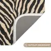 Zebra - Klassiek - Zwart WCmat klein 1009 -USP_AntislipNL