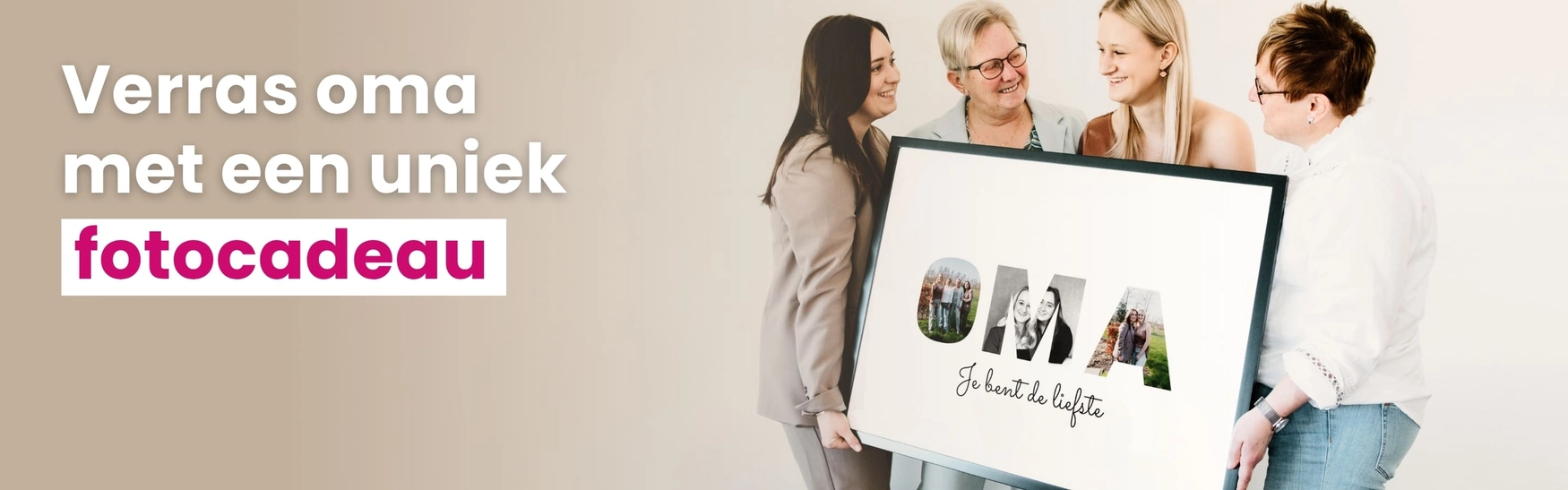 Verras oma met een uniek fotocadeau.
