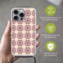 Klassiek - Patroon - Paars Hoesje iPhone 16 Pro Max met koord klein 804 -sfeer2_DE
