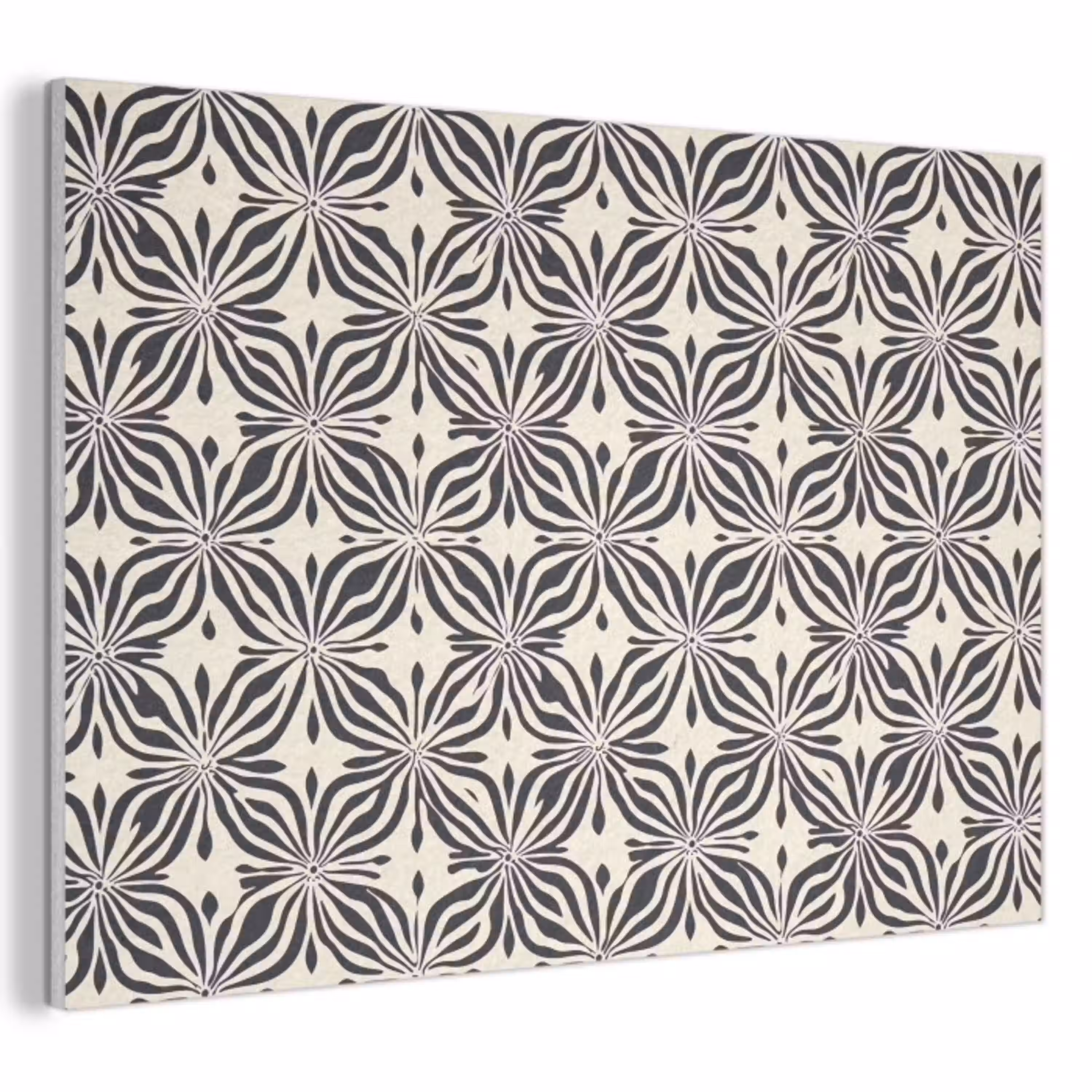 Grafisch - Patroon - Zwart PET vilt klein 837 -3d