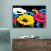 Graffiti - Bloemen - Kleur canvas 2cm klein -sfeer4
