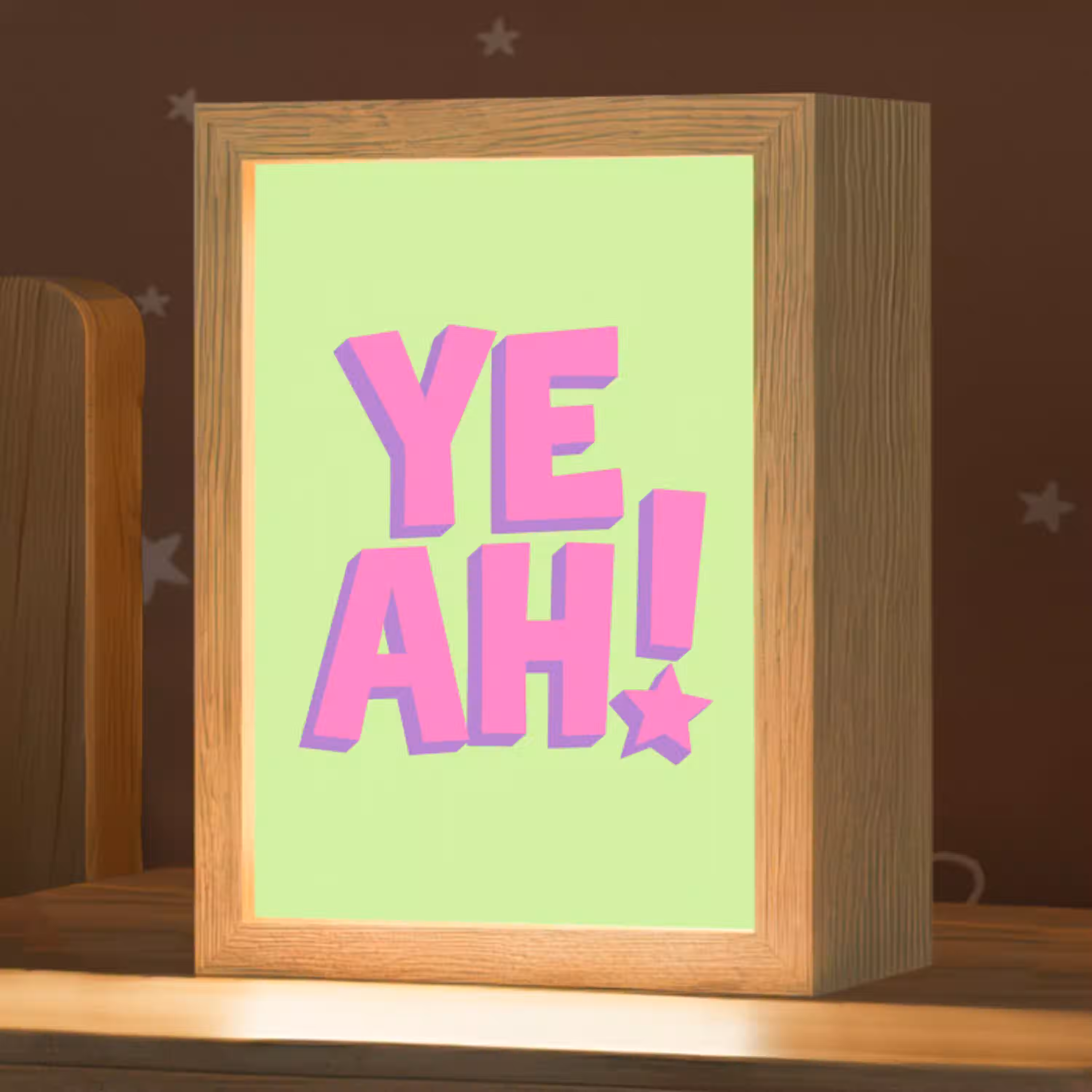 Groen - Neon - Quote Light Box met kabel (Kinderlampje) klein -zzz_3d_website