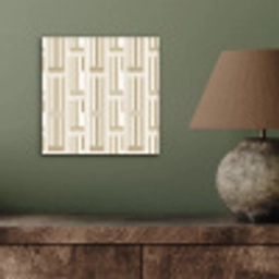 Modern - Geometrisch - Beige aluminium wit klein 46 -sfeer2