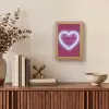 I liked it so it's mine - Neon hart - Roze Light Box met kabel (Tafellamp) klein -sfeer2
