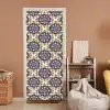 Floraal - Ornament - Blauw deurposter klein 289 -sfeer1