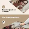 Vrouw - Verflook - Portret - Modern Inductie beschemer met haakjes klein -ky-schoon-nl